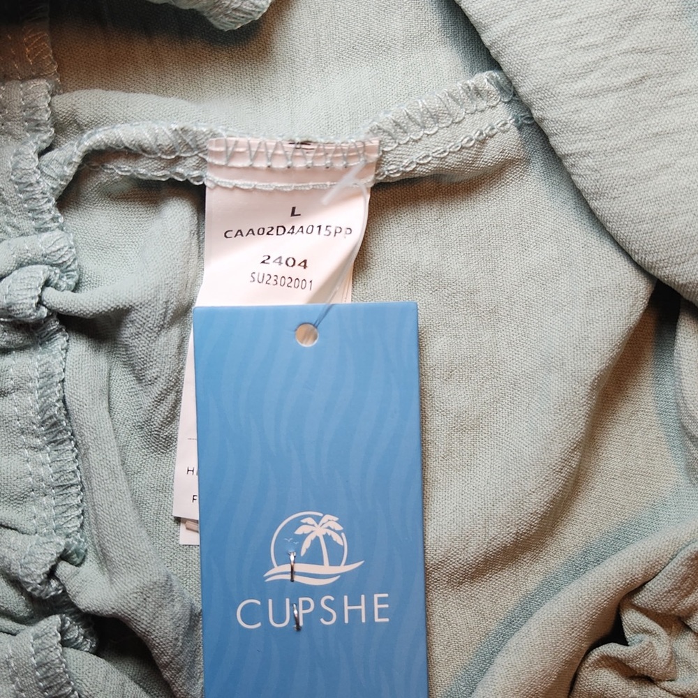 NWT Cupshe Wide-Leg Pull On Pants Beach / Swim Cover Up Summer Resortwear - Picture 4 of 5